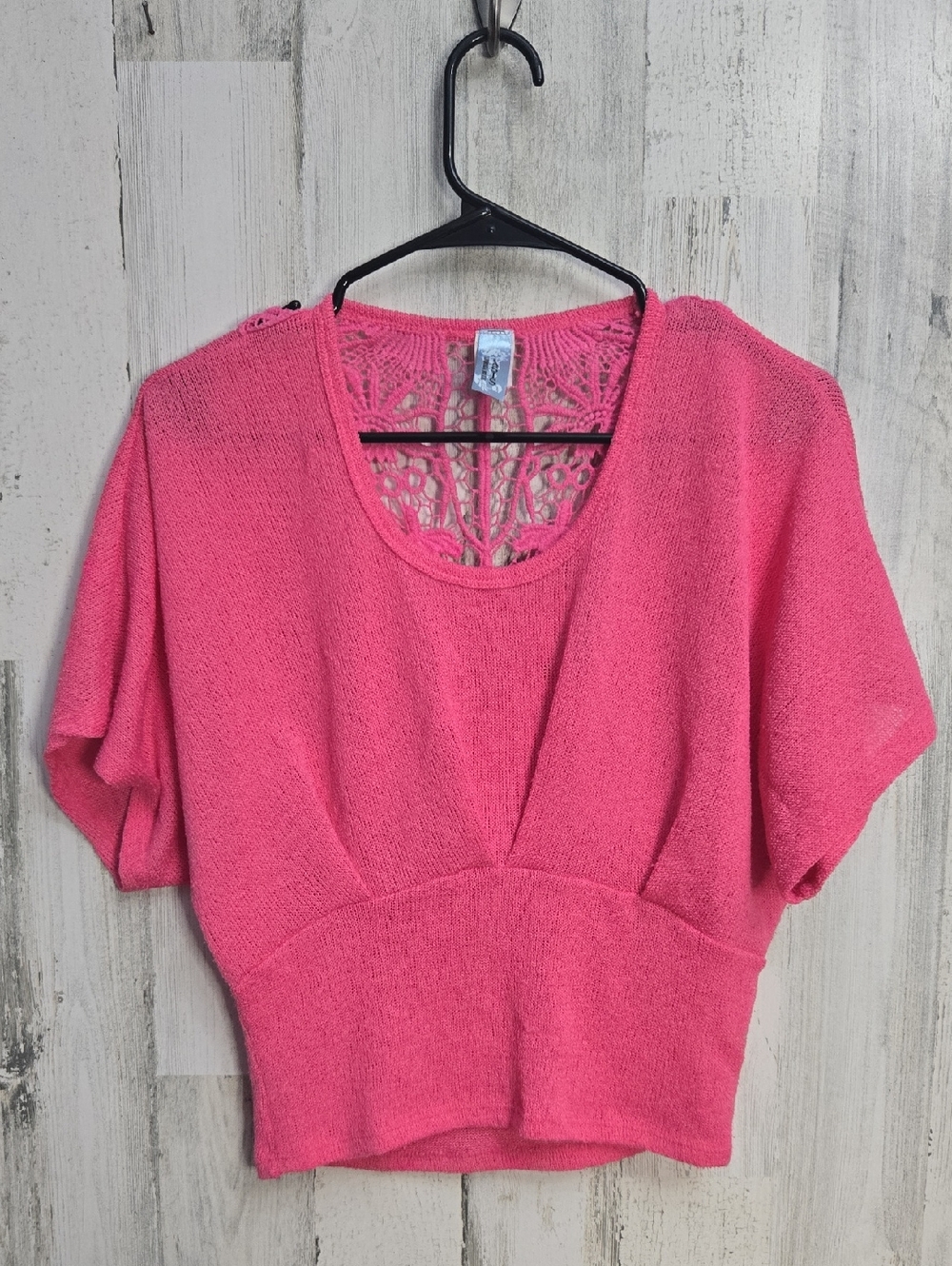 pink m. fasis lace top